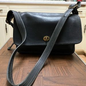 COACH black leather purse